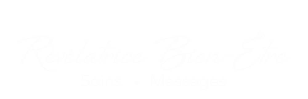 logo blanc révélatrice bien-être massage suédois M5C parent-bébé chaise amma réflexologie plantaire dany pierre peres